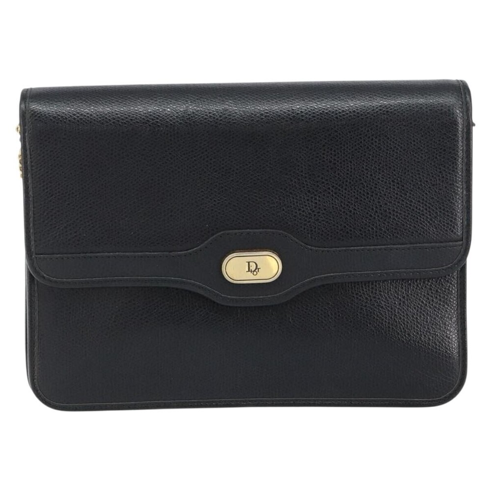 Christian Dior Vintage CD Chain Flap Leather